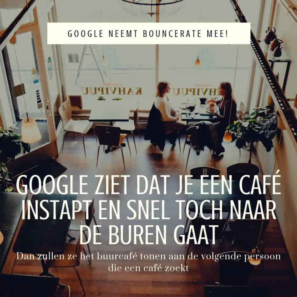 Google bouncerate om te bepalen welke site ze heeft opgericht