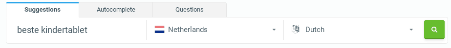 Mogelijkheden om auto complete en question onderzoek te doen