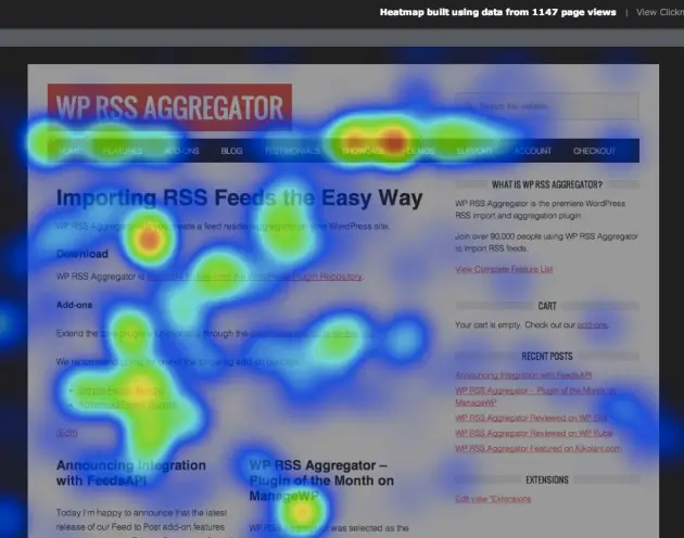 Heatmaps in Nelio