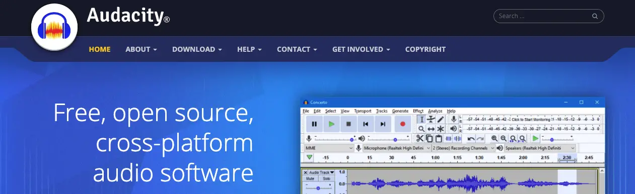 Beste podcastsoftware voor beginners: Audacity