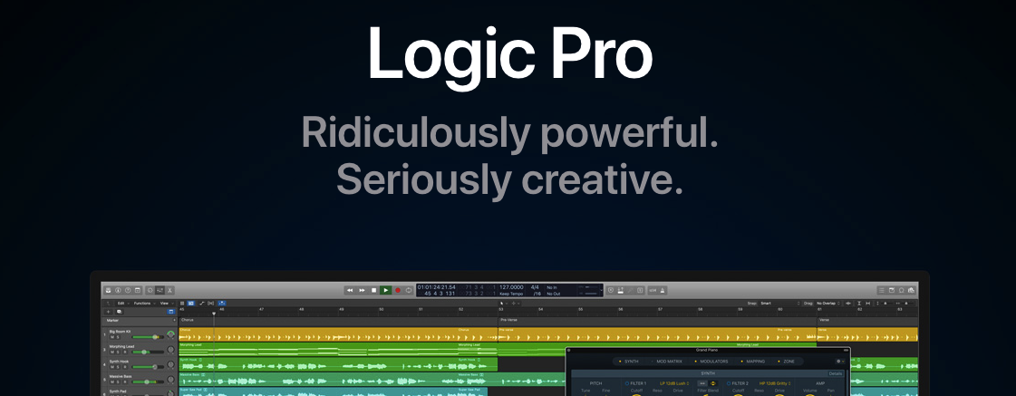 Beste podcastsoftware voor Mac: Logic Pro X