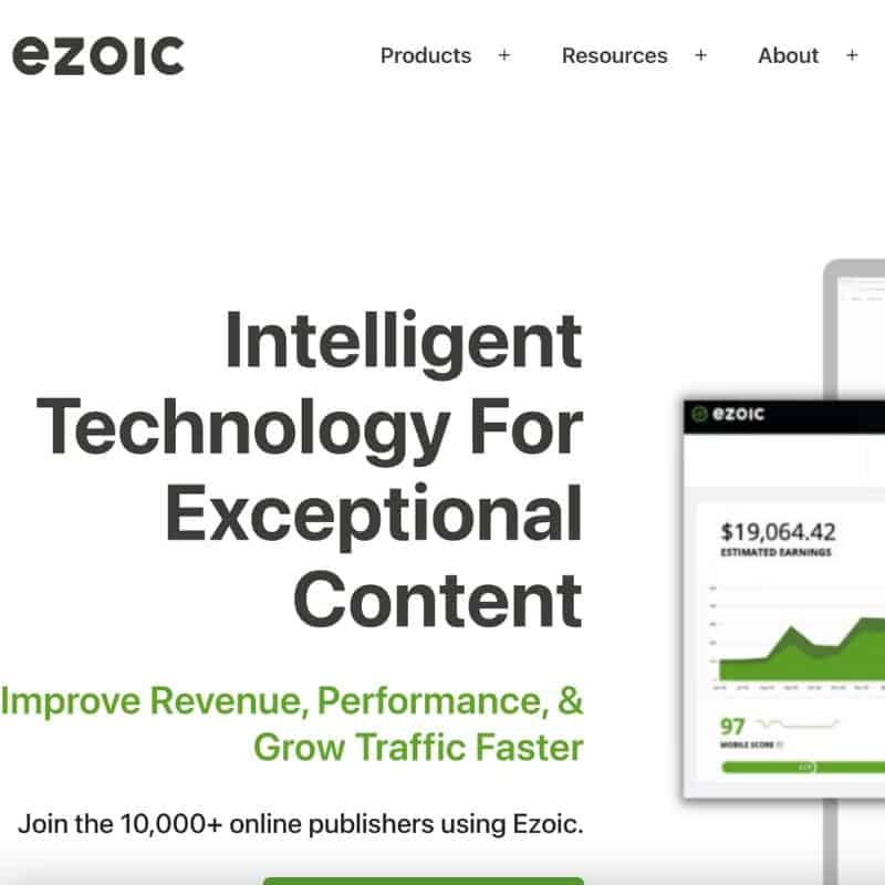 Ezoic display ads