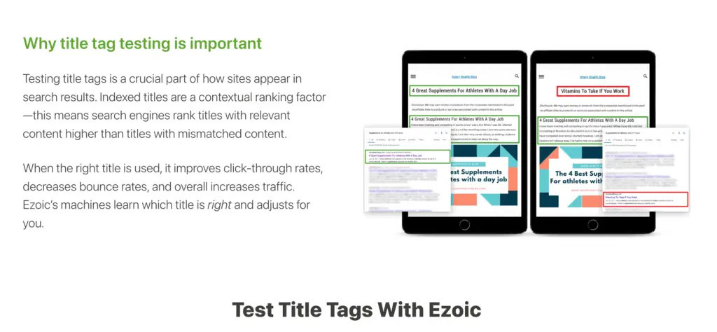 SEO tag tester within the NicheIQ suite