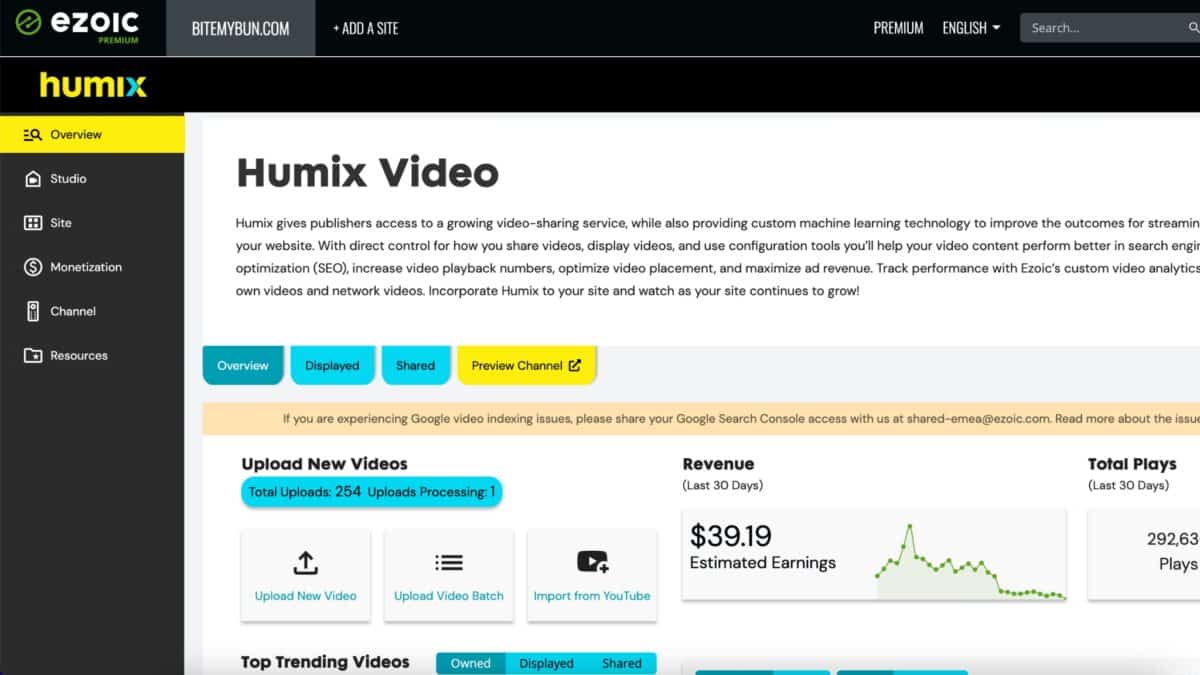 Ezoic Humix Review: Instant Video Ads For Your Entire Site - The ...