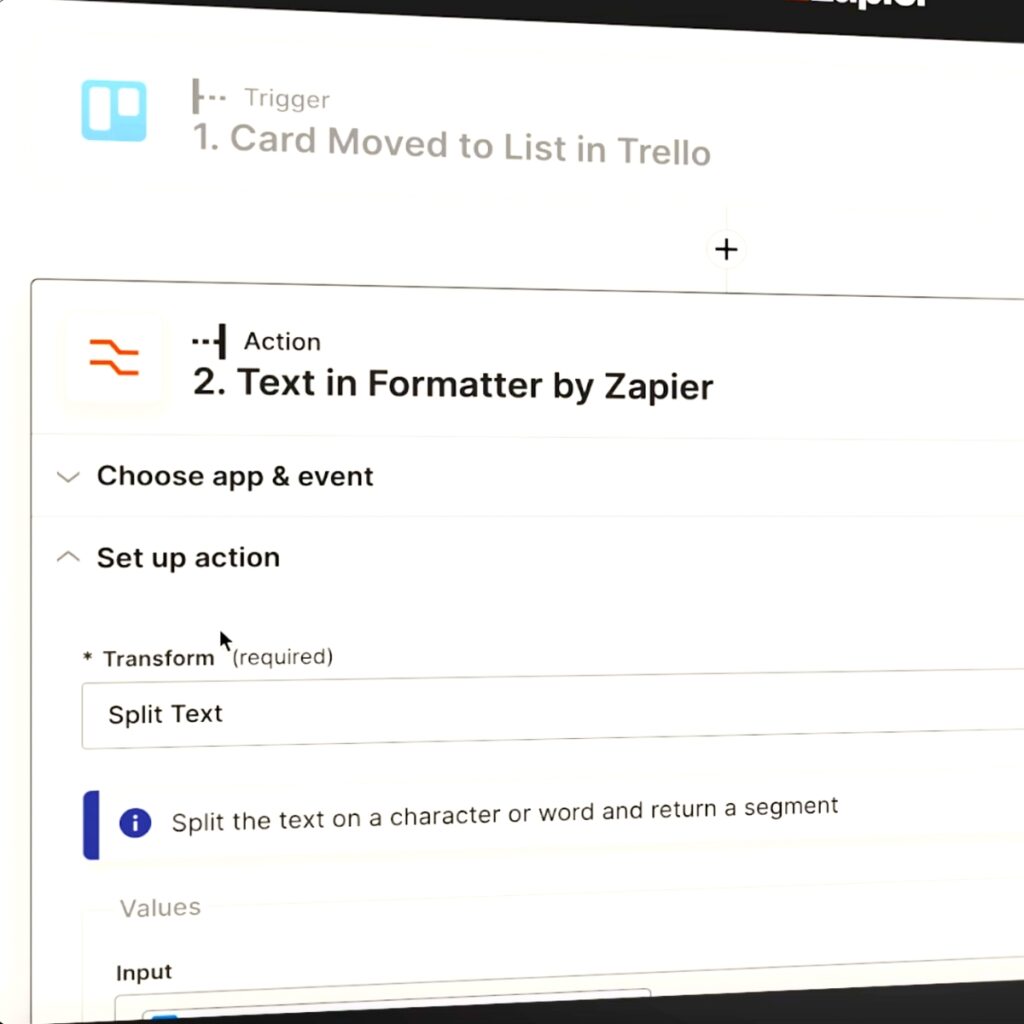 Tekstopmaak in Zapier