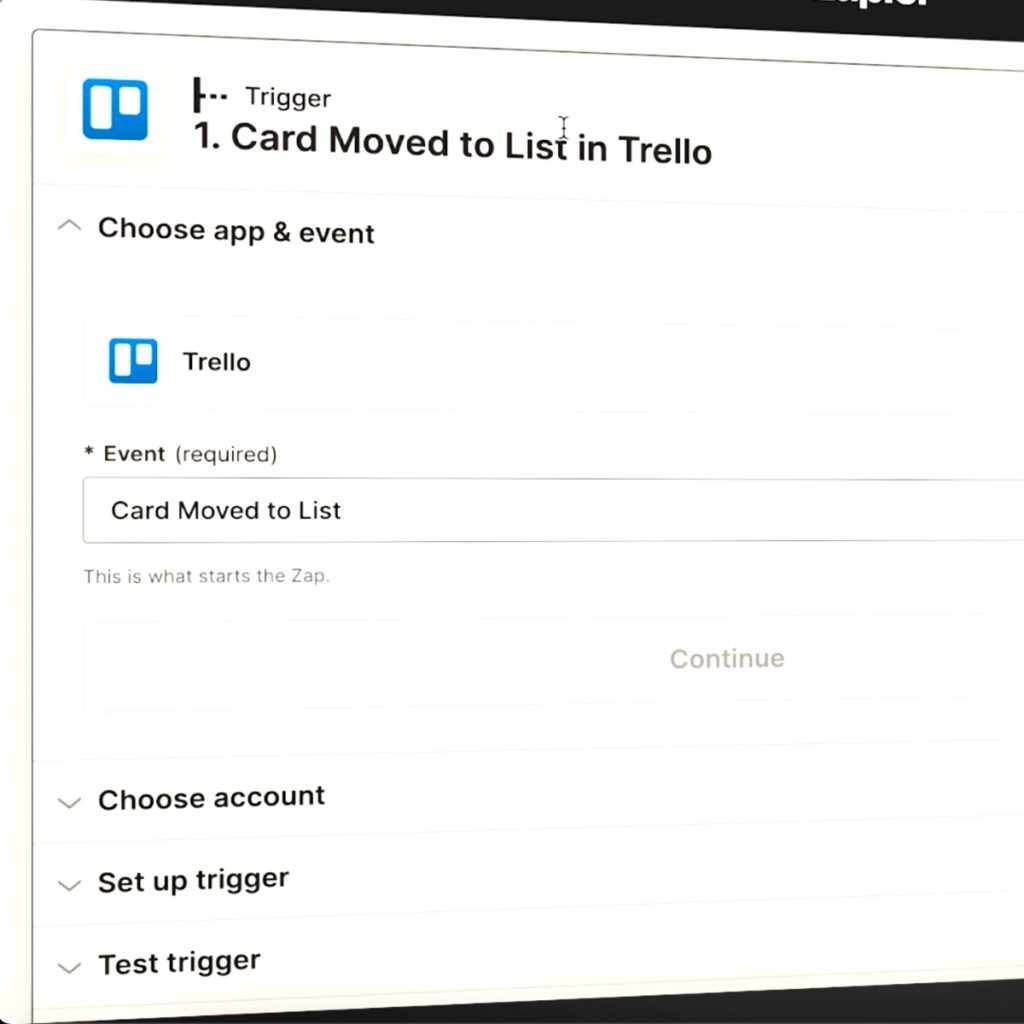 Trello Zapier integration